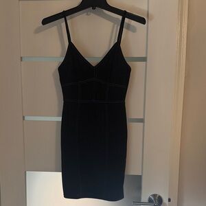 Elegant Black Spaghetti Strap Dress